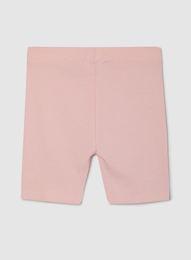 ماكس شورت ركوب الدراجات للبنات من ماكس، لون وردي فاتح، مقاس 12-18 شهرًا - Image 5