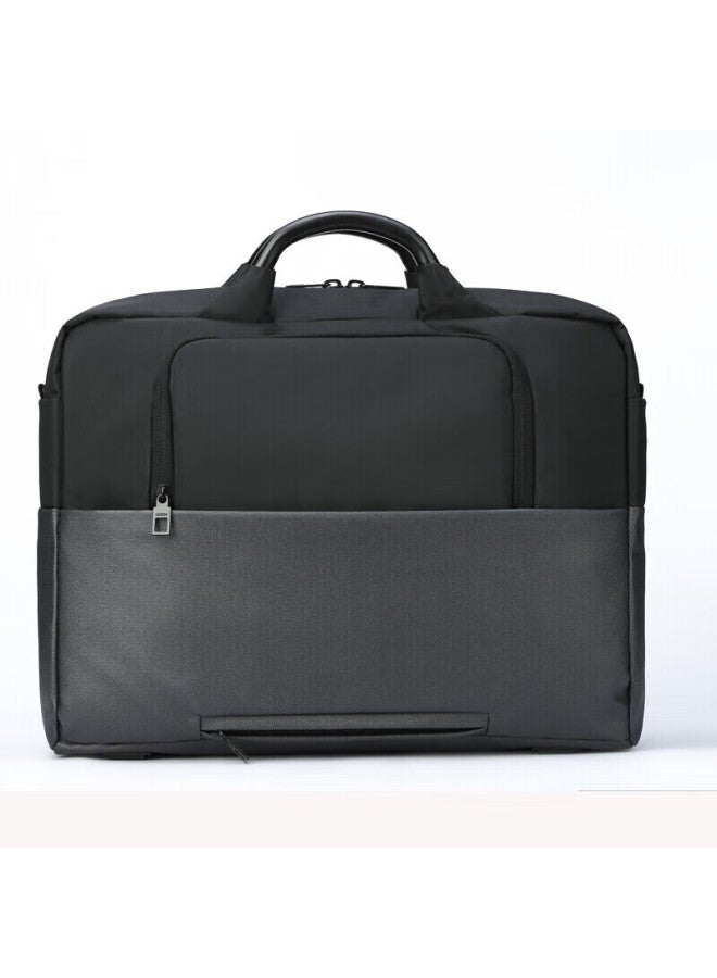 Lexon 15.6/16 Inch Laptop Bag Men's Business Briefcase Notebook Bag Patchwork Single Shoulder Crossbody Bag - Image 2