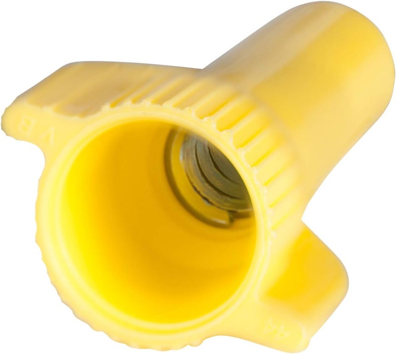 Gardner Bender 17-084 WingGard Twist-On Wire Connectors, 22-10 AWG, Electrical Wire Nut, Yellow (Pack of 50) - Image 3
