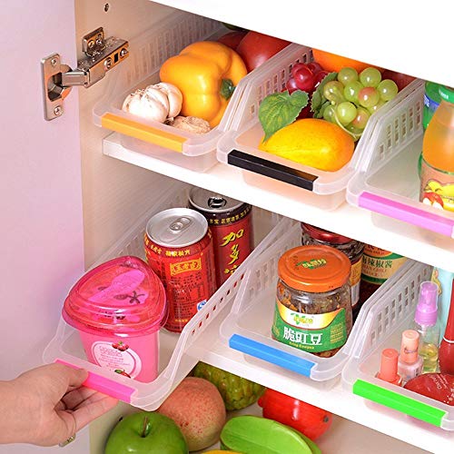 Inditradition Plastic Fridge Organizer Bins (Clear, 1L) - Pack of 4. - Image 2