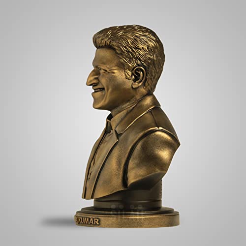 SILAII Dr. Puneeth Rajkumar Sculpture - 8 Inch Antique Bronze Tribute to Kannada Film Legend - Handcrafted Collectible - Image 4