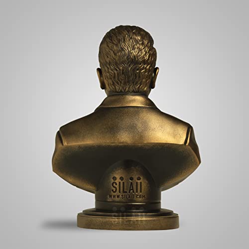 SILAII Dr. Puneeth Rajkumar Sculpture - 8 Inch Antique Bronze Tribute to Kannada Film Legend - Handcrafted Collectible - Image 5