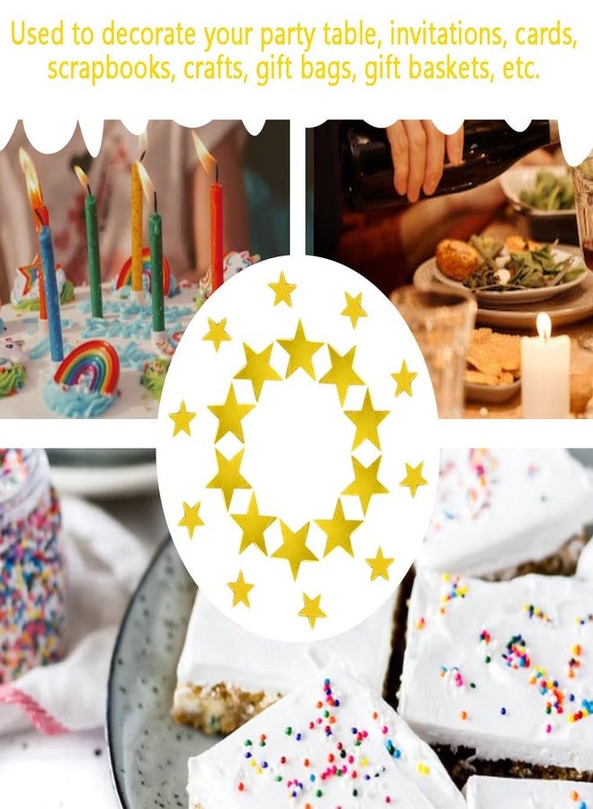 Hocansen 60g Stars Glitter Confetti 6mm+10mm Metallic Foil Star Sequins Gold Table Confetti for Wedding Party Decorations (Gold/ZX) - Image 5