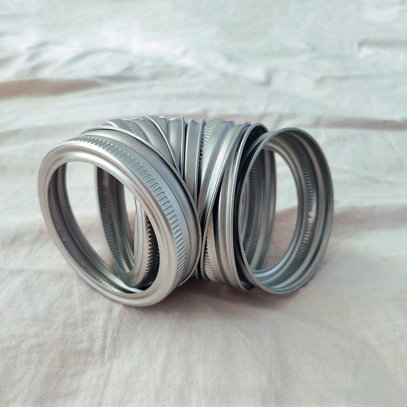 Tyesmer 20Pcs Rust Resistant Silver Mason Jar Replacement Rings 87Mm Wide Mouth Mason Jar Bands Silver Canning Jar Band For Mason Jar Canning Lids Storage (87Mm Wide Mouth 20Pcs) - Image 3
