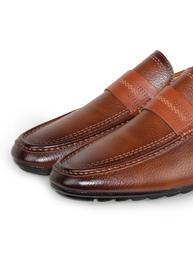 BOTELI Men Slip On Loafers Size 40-45 Brown Boat Shoes For Man  - Image 2