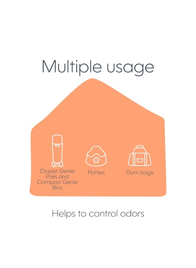 Diaper Genie Carbon Filter (4-Pack) | Diaper Pail Odor Eliminator & Deodorizer | Compatible with the Diaper Genie Complete and Expressions Pail - Image 3