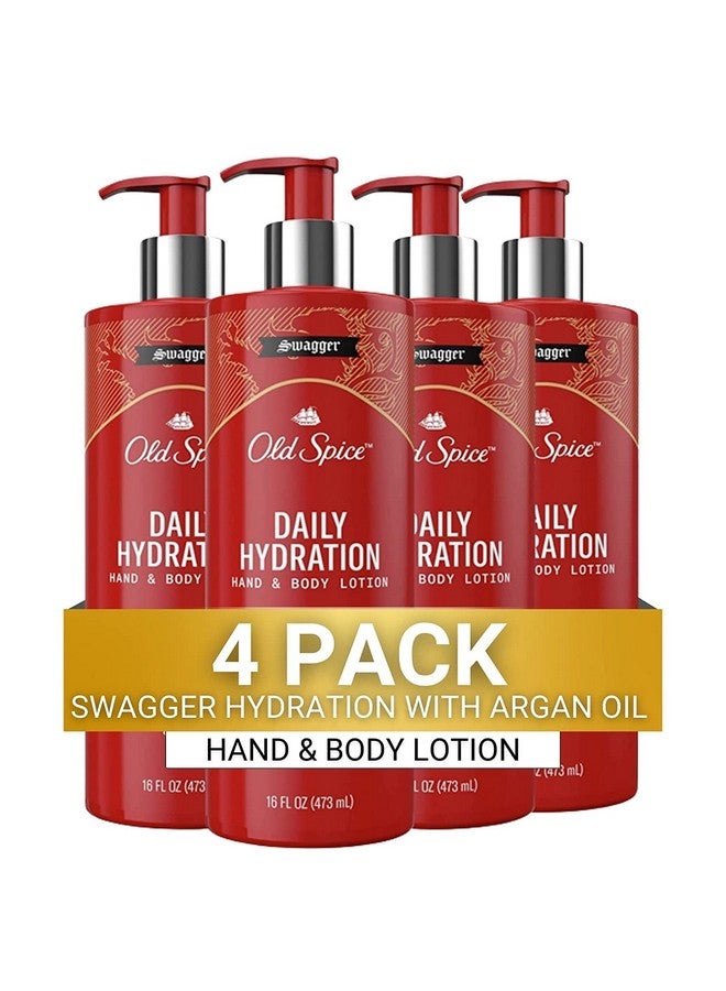 أولد سبايس لوشن الترطيب اليومي لليدين والجسم من Old Spice للرجال، Swagger مع زيت الأرجون، 16.0 أونصة سائلة - Image 1