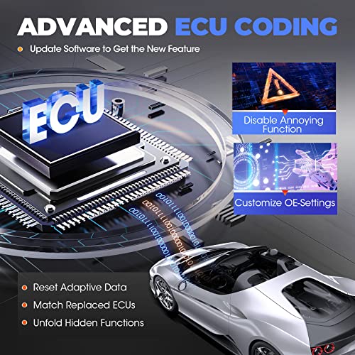 LAUNCH X431 CRP919X Car Scanner, ECU Coding OBD2 Scanner Diagnostic Tool, 2025 Bi-Directional Scan Tool, CANFD/DoIP/FCA SGW, 35+ Reset,Active Test,All-in-One Full System Diagnostic Scanner,2Yrs Update - Image 3
