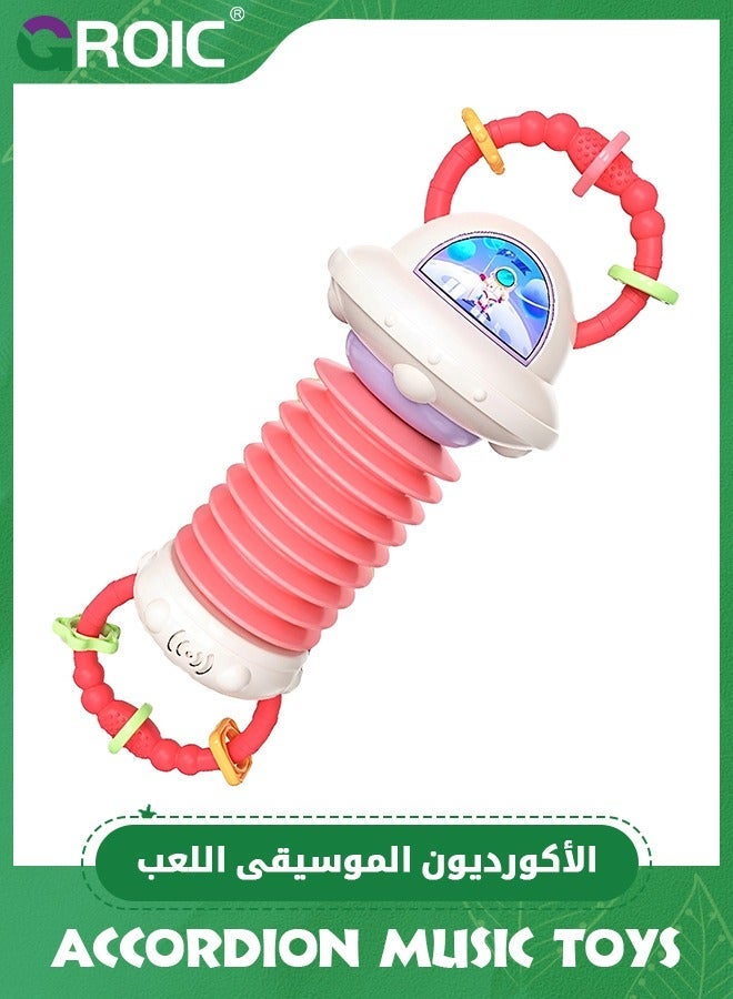 GROIC Astronaut Shape Baby Accordion Music Educational Toys, Cute Musical Instrument Toy for Toddlers, Soothing and Sleeping with Sound Effects Early Education Babies - Image 1