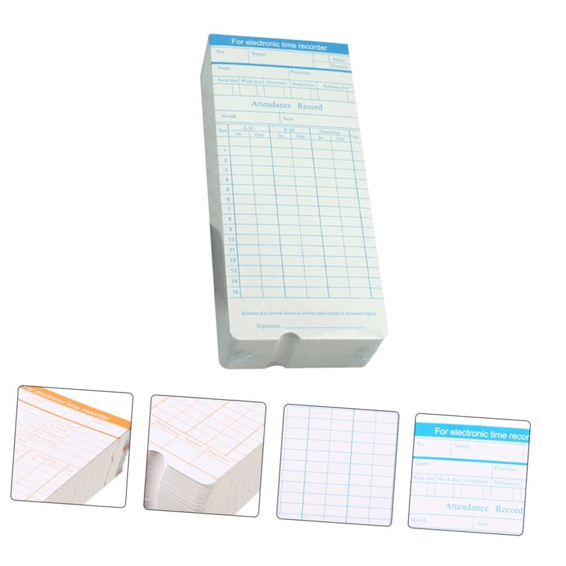 Daily Attendance Recording Cards 100 Sheets For Employee Tracking In Office And Warehouse - Image 5