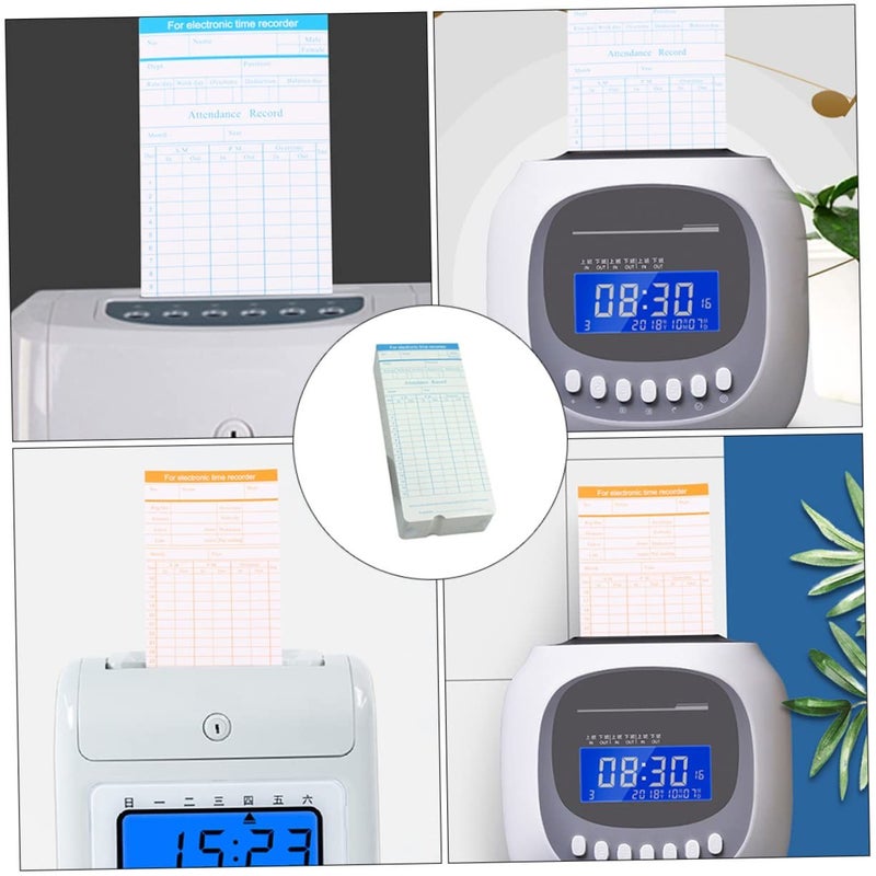 Daily Attendance Recording Cards 100 Sheets For Employee Tracking In Office And Warehouse - Image 4