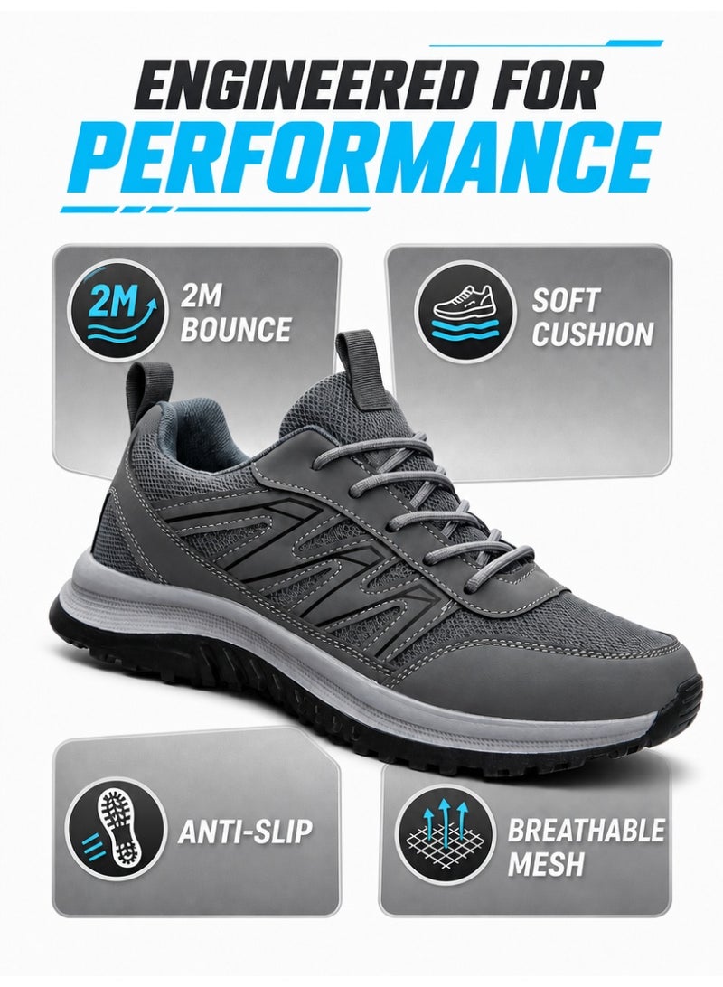 Men's Athletic Shoes: Dynamic Rebound, Soft, Non-Slip Sole - Image 3