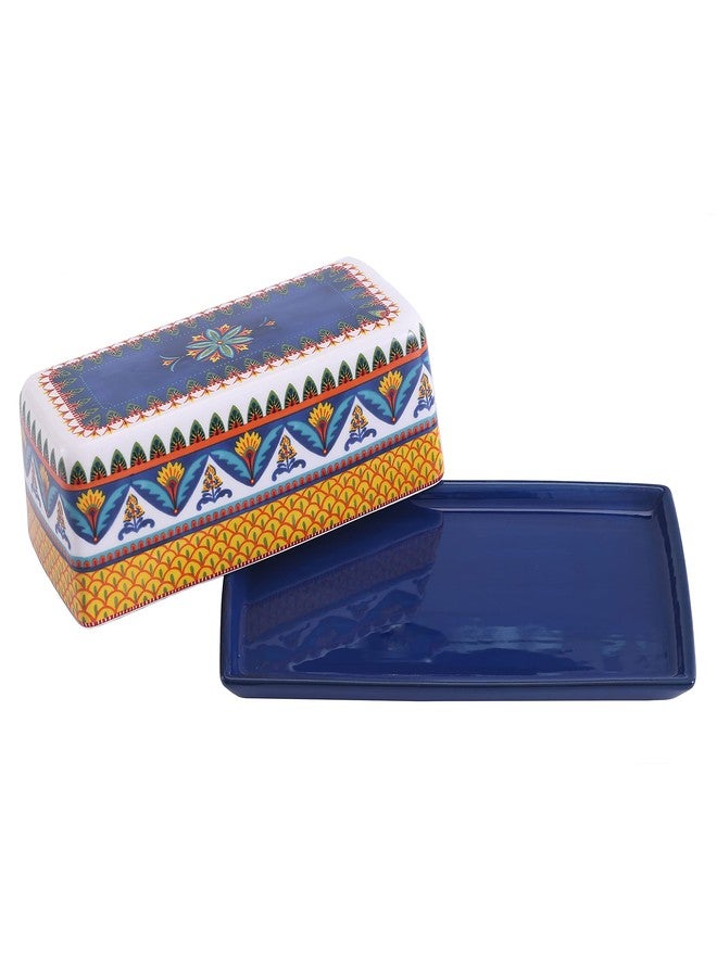 Bico Havana Ceramic Butter Dish with Lid, Wide Butter Keeper for Counter, Kitchen Countertop, Microwave and Dishwasher Safe - Image 5