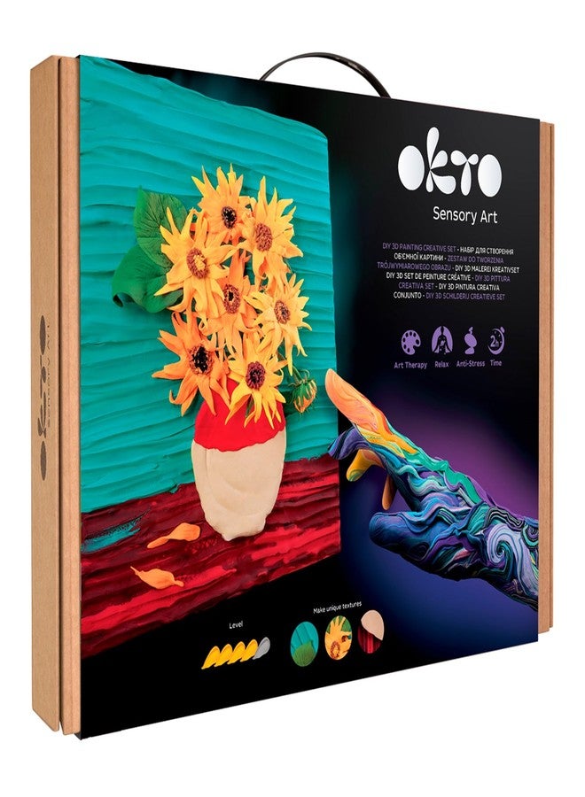 OKTO Oktoclay Sunflowers Foam Paint Set, 10008, Multicolor, One Size - Image 1