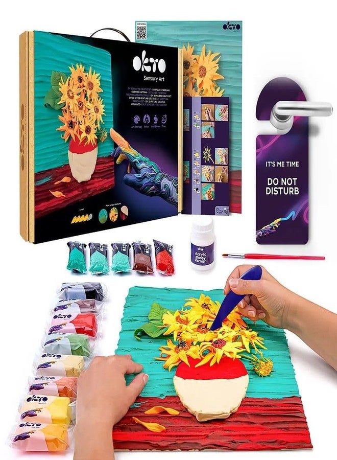 OKTO Oktoclay Sunflowers Foam Paint Set, 10008, Multicolor, One Size - Image 2