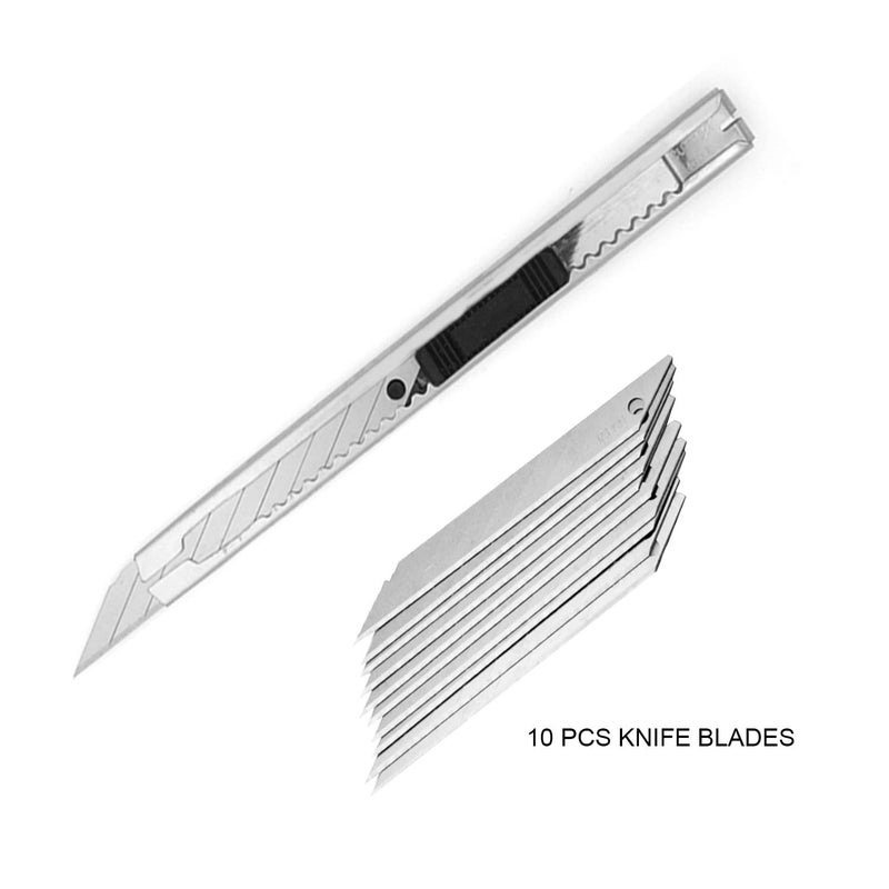 CARTINTS Vinyl Wrap Knife Set Window Film Cutter Knife Craft Knife Multi-Use Utility Blade, 4 Kinds of Cutting Tools - Image 5