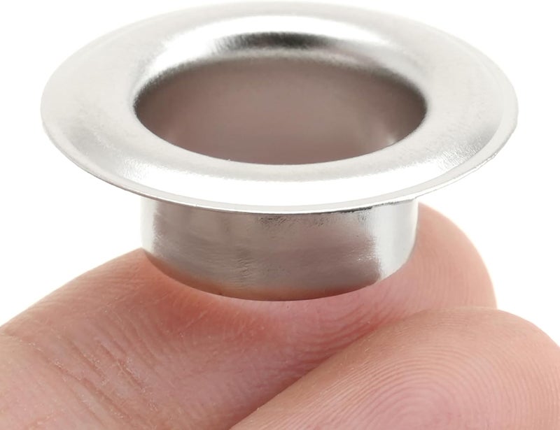 CRAFTMEMORE 1 inch Hole 10 Sets Grommets Eyelets with Washers for Leather, Tarp, Canvas (Silver) - Image 3