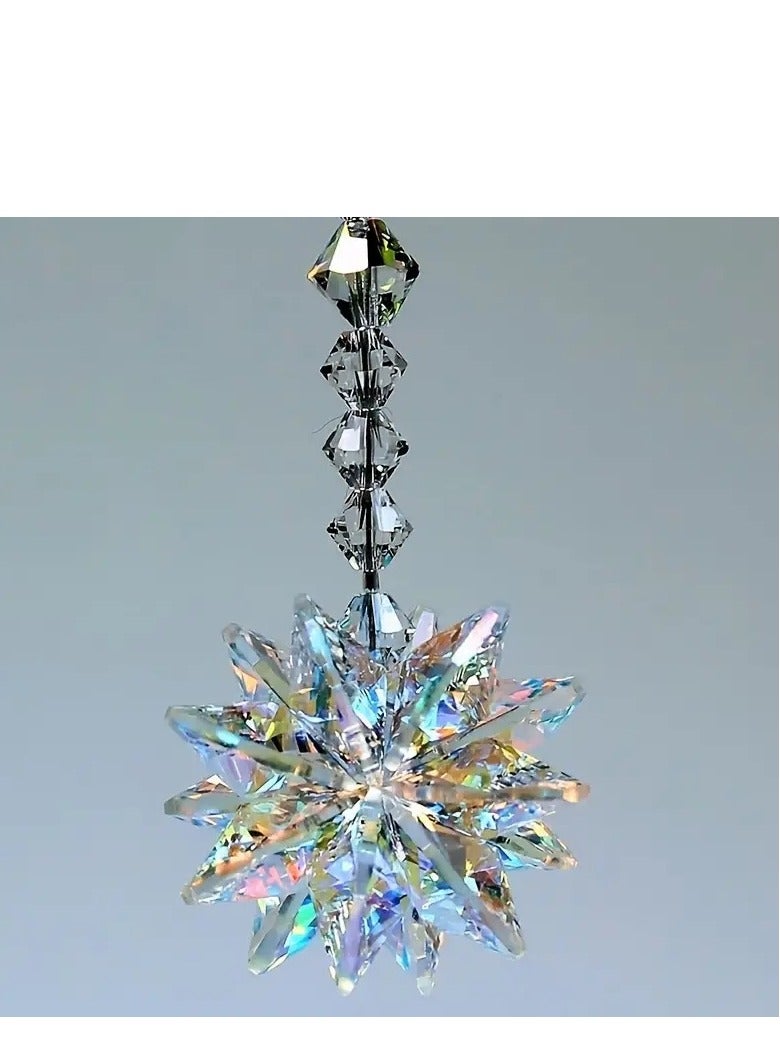 Christmas Tree Ornament 1PC Ornament Crystal Christmas Tree Transparent Ornament Pendant Christmas Home Decoration - Image 1