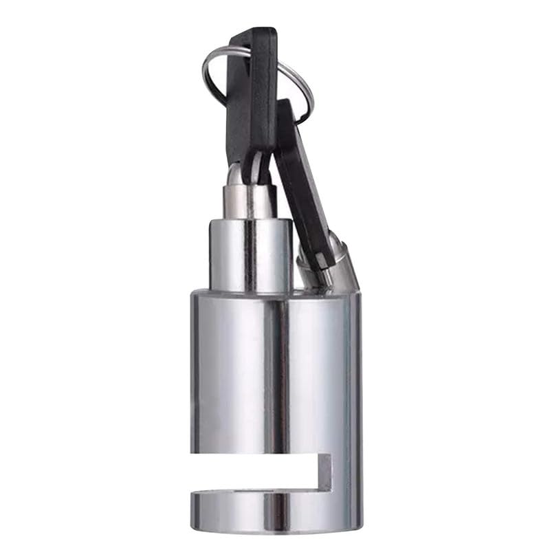 Generic GadiBike Bike Stainless Steel Heavy Duty Painted Finish Disc Brake Anti Theft 7mm Pin Wheel Locking Security Lock for Bike and Motorcycle Compatible with Honda Shine  - Image 2