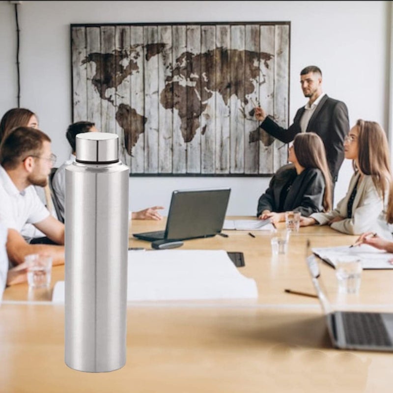 VISAXMI 500ml Stainless Steel Water Bottle for Kids and Adults Pack of 4 Silver LeakProof Design for School College Gym and Office Use - Image 5