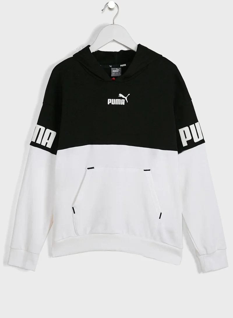 PUMA Youth Power Colour Block Hoodie
