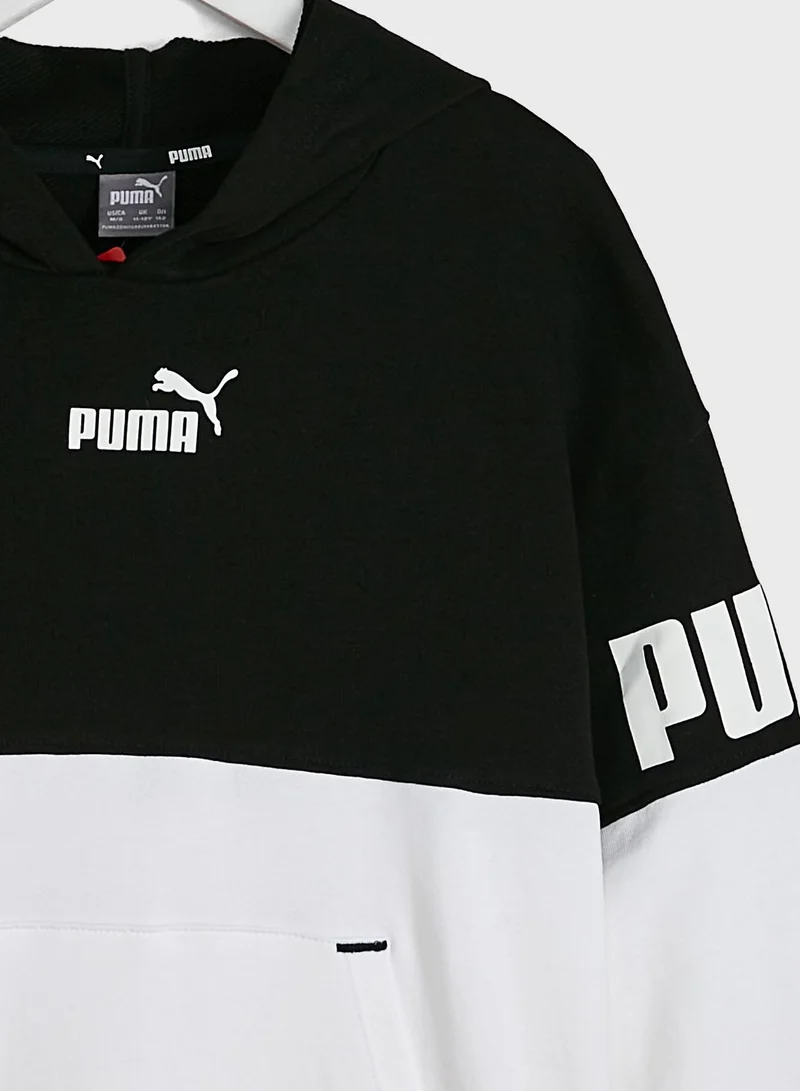 PUMA Youth Power Colour Block Hoodie