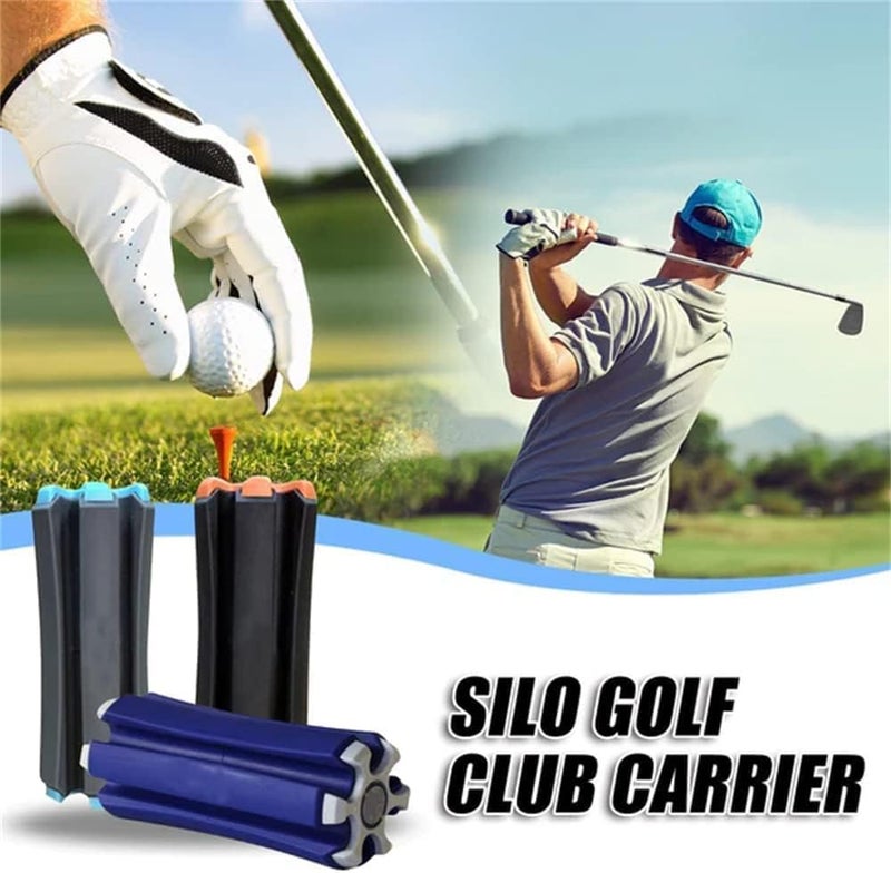 cheekyglo Portable Golf Club Retainer, Standing Golf Club Holder,Easy to Carry Golf Club Retainer Can Holds up 6 Golf Clubs 3 Tees and A Ball Marker - Image 2