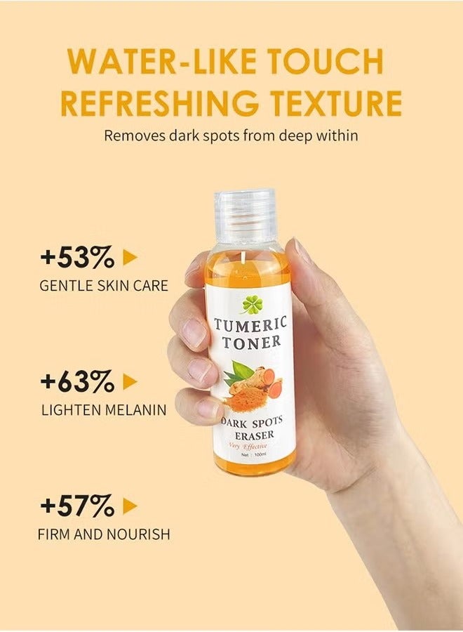 MOOYAM Turmeric Dark Spot Corrector Toner 100ML Facial Toner For Acne Prone Skin Dark Spot Remover For Face Hydrating Face Toner For Women Treatment 100ml  - Image 2