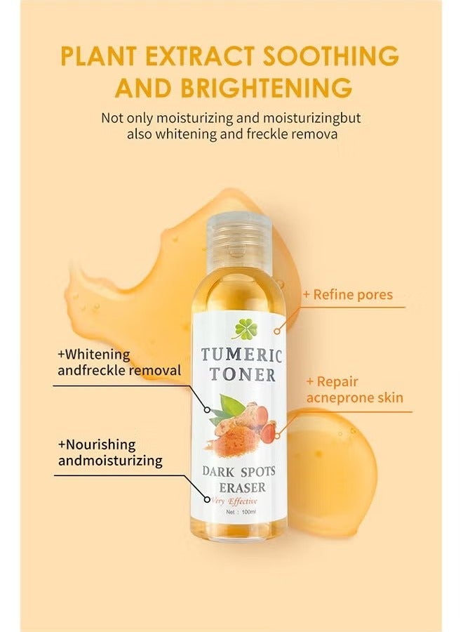 MOOYAM Turmeric Dark Spot Corrector Toner 100ML Facial Toner For Acne Prone Skin Dark Spot Remover For Face Hydrating Face Toner For Women Treatment 100ml  - Image 3