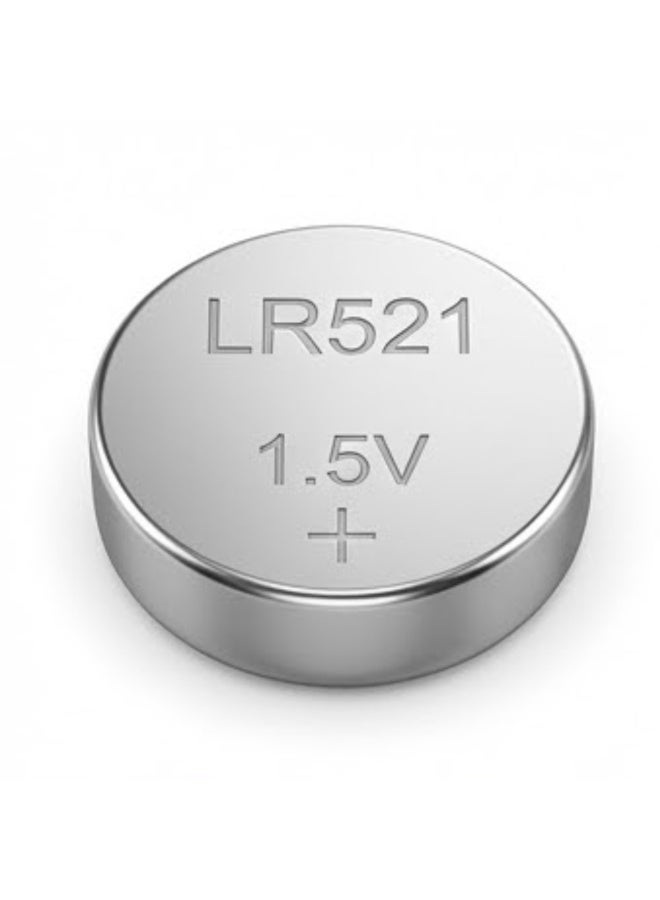 LR521 1.5V Alkaline Button Cell Batteries - 10 Pack Premium Coin Cell for Watches, Small Toys, and Electronics - Long Lasting Power & Leak-Resistant Design - Image 2
