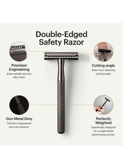 manscaped MANSCAPED® The Plow® 2.0 Premium Single Blade Double-Edged Safety Face Razor for Men  - Image 2