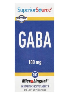 Superior Source GABA 100 mg 100 MicroLingual® Instant Dissolve Tablets 