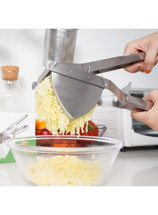 MyLifeUNIT Potato Ricer, Stainless Steel Potato Masher & Squeezer, Extra Large Capacity Ricer for Mashed Potatoes, Ergonomic Comfort Grip - Image 3
