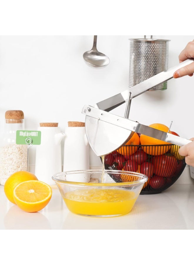 MyLifeUNIT Potato Ricer, Stainless Steel Potato Masher & Squeezer, Extra Large Capacity Ricer for Mashed Potatoes, Ergonomic Comfort Grip - Image 2