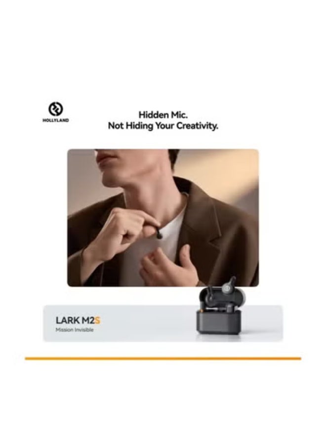 ميكروفون لافاليير لاسلكي Lark M2S USB-C، ميكروفون صغير قابل للتثبيت مع تقليل الضوضاء، نظام تسجيل صوتي رقمي مدمج للهواتف الذكية والأجهزة اللوحية، مثالي للتدوين، البث المباشر والمقابلات - Image 3