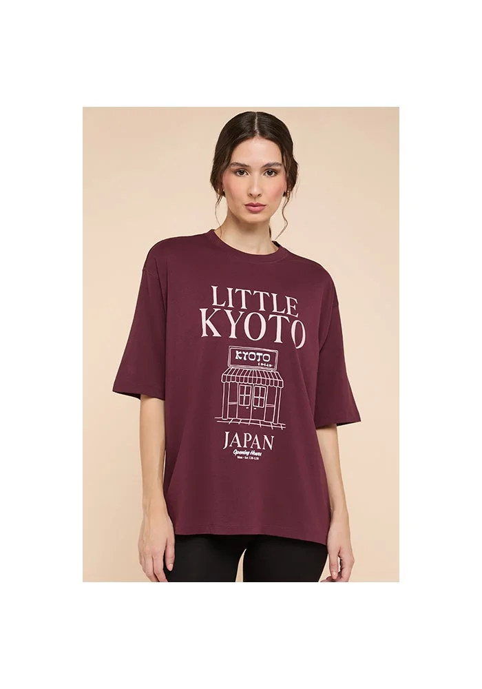 R&b Printed T-Shirt with Crew Neck and Short Sleeves