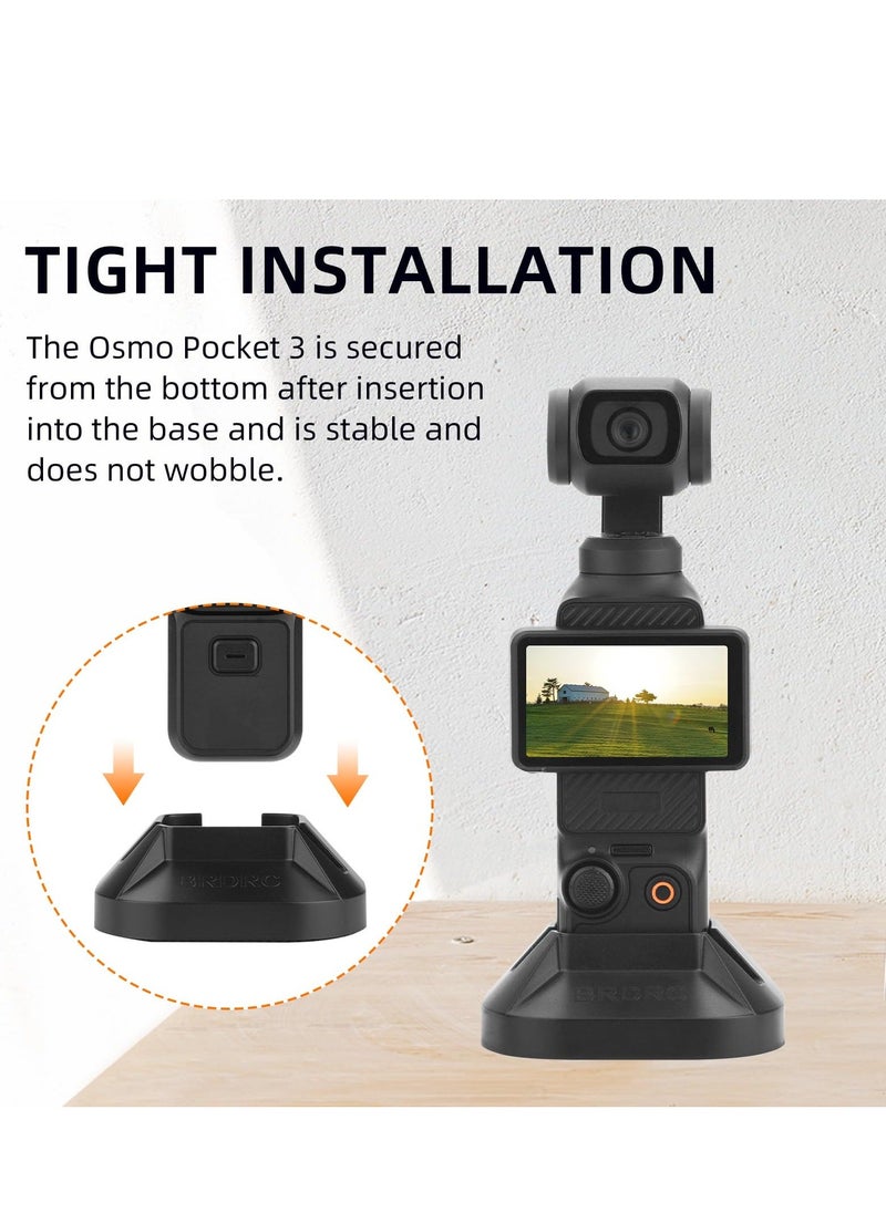 Generic Camera Mount Stand Base Support Base for DJI OSMO Pocket 3 Desktop Stable Bracket Handheld Gimbal Camera Support Adapter Desktop Stand Holder Accessories  - Image 3