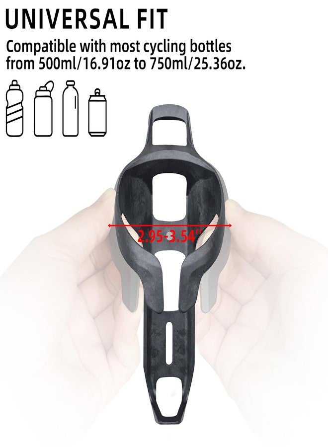 Mixed Bike Water Bottle Cage Holder, Carbon Fiber Reinforced, Lightweight Universal Road Bikes Cage Holder for MTB & Gravel Bicycles, Includes Mounting Screws & Tool, Easy Install, Black - Image 4