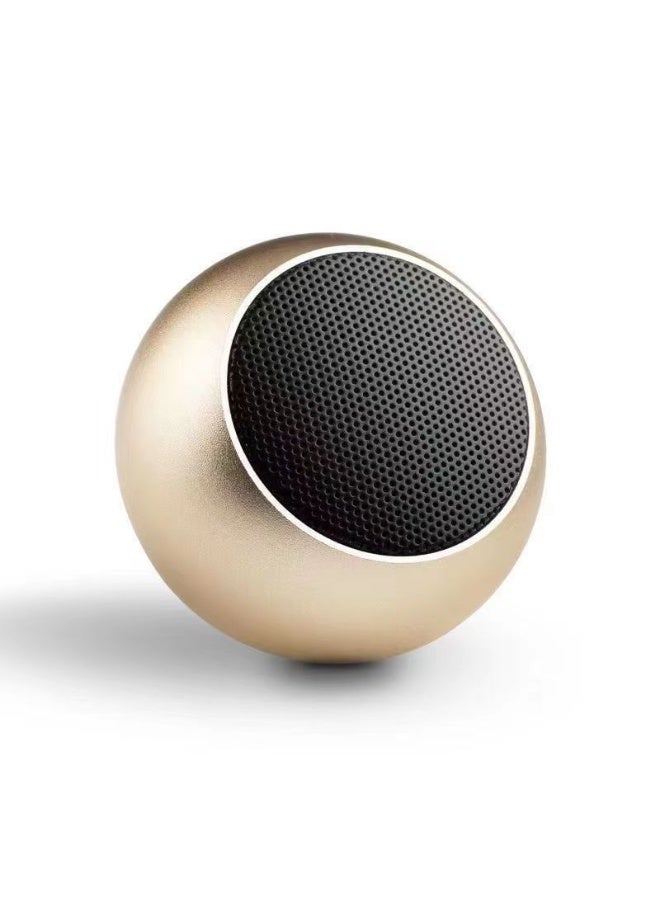 Mini Metal Portable Bluetooth Speaker With 360 Degree Surround Sound, Bass and Built-In Microphone - Image 1