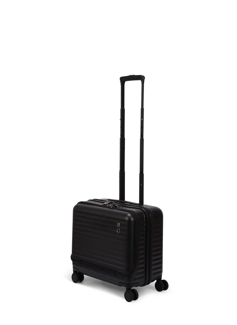 Echolac - Celestra 43cm Hardcase Non-Expandable 4 Double Wheel Cabin Luggage Trolley - Black - Image 1