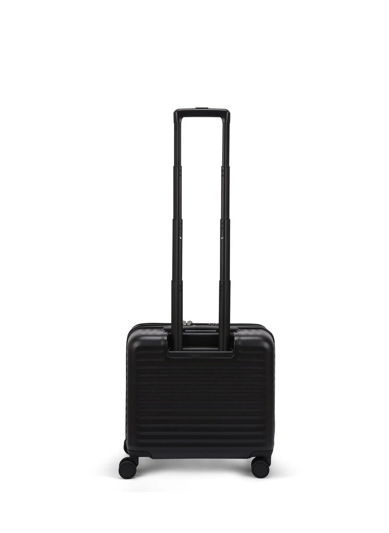 Echolac - Celestra 43cm Hardcase Non-Expandable 4 Double Wheel Cabin Luggage Trolley - Black - Image 1