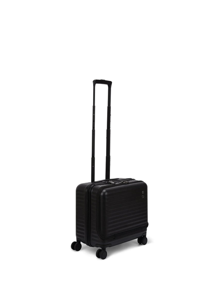 Echolac - Celestra 43cm Hardcase Non-Expandable 4 Double Wheel Cabin Luggage Trolley - Black - Image 1