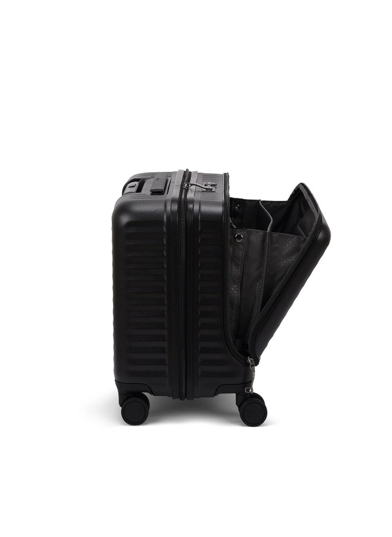 Echolac - Celestra 43cm Hardcase Non-Expandable 4 Double Wheel Cabin Luggage Trolley - Black - Image 1