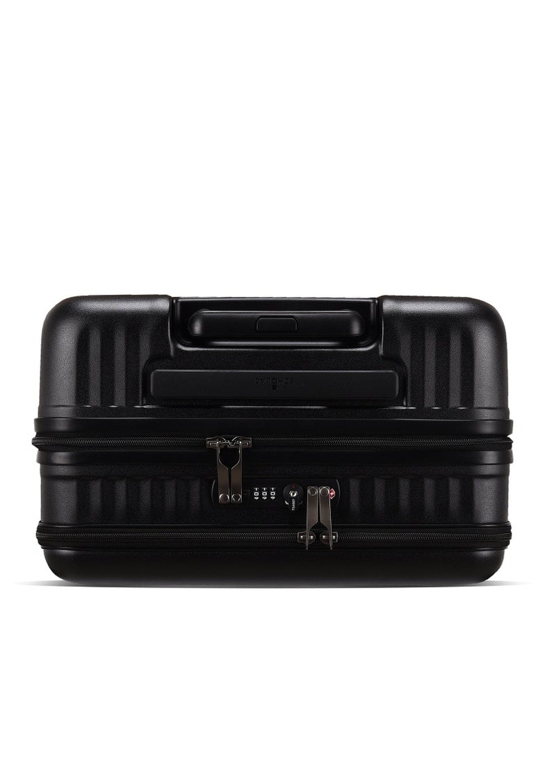 Echolac - Celestra 43cm Hardcase Non-Expandable 4 Double Wheel Cabin Luggage Trolley - Black - Image 1