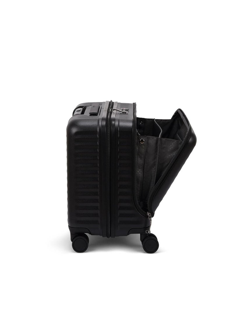 Echolac - Celestra 43cm Hardcase Non-Expandable 4 Double Wheel Cabin Luggage Trolley - Black - Image 1