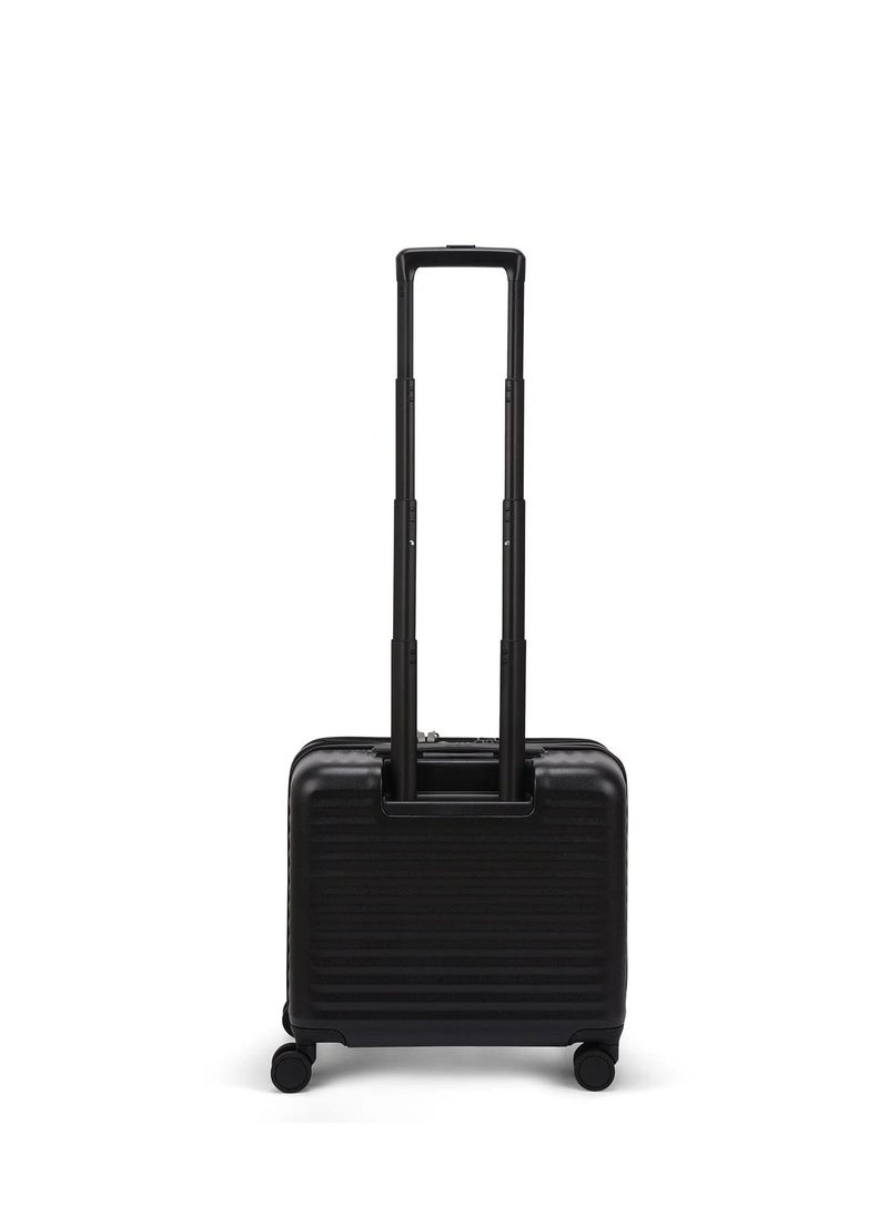 Echolac - Celestra 43cm Hardcase Non-Expandable 4 Double Wheel Cabin Luggage Trolley - Black - Image 1