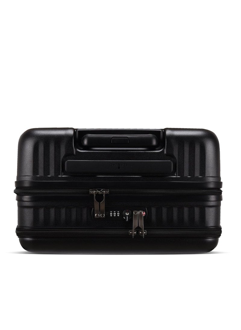 Echolac - Celestra 43cm Hardcase Non-Expandable 4 Double Wheel Cabin Luggage Trolley - Black - Image 1