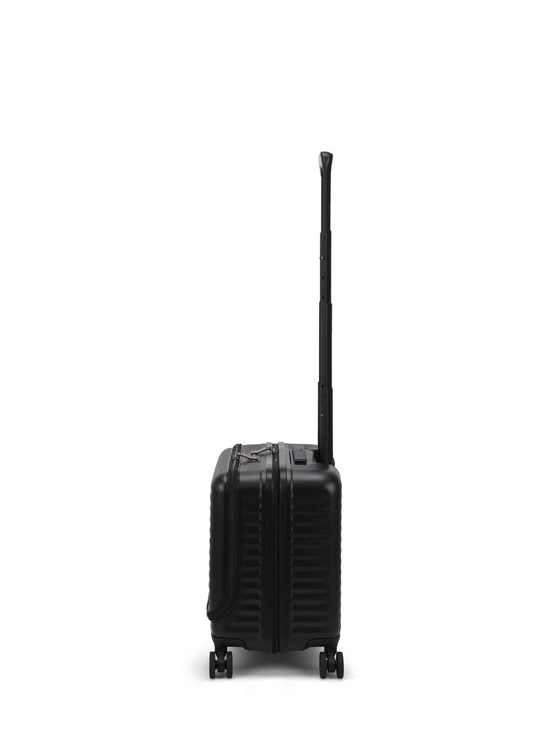 Echolac - Celestra 43cm Hardcase Non-Expandable 4 Double Wheel Cabin Luggage Trolley - Black - Image 1