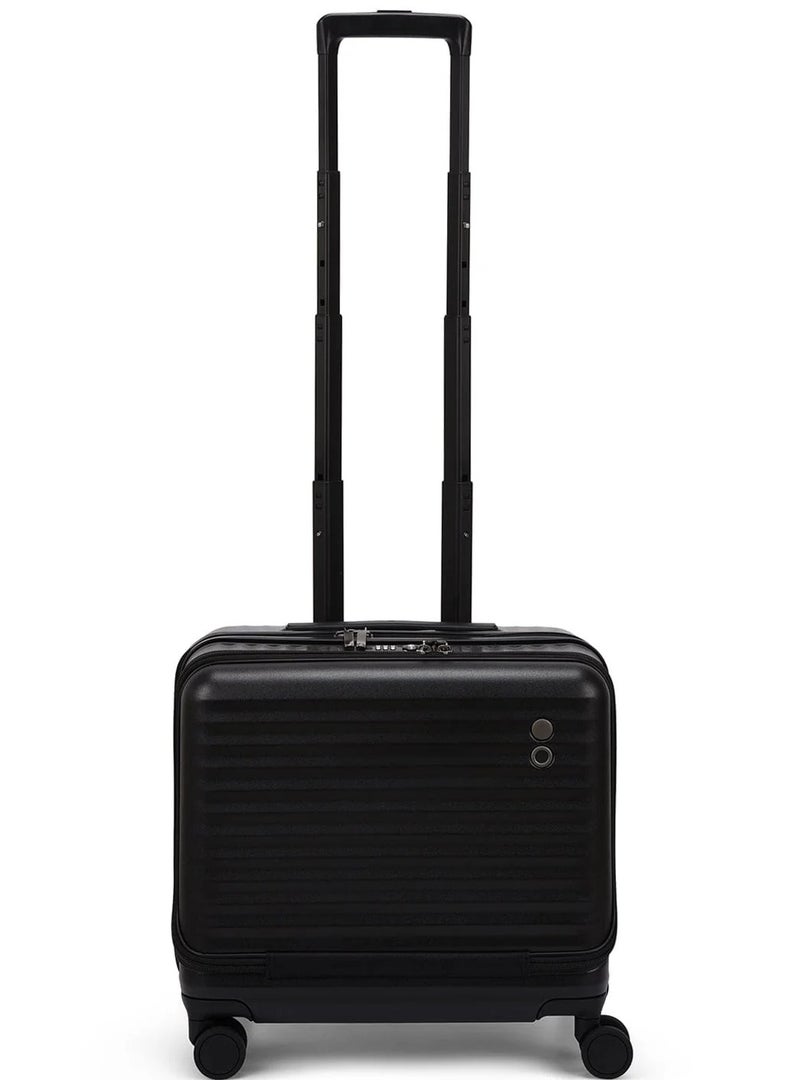 Echolac Celestra 43 Cm Hardcase 4-Double Wheeled Non-Expandable Cabin Luggage Trolley - Black - Image 1