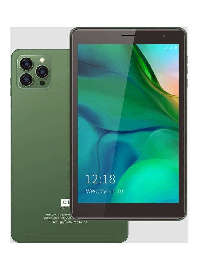 C idea 5G Android Tablet CM813 Pro 8 Inch Zoom Supported Smart Tab With Quad Core CPU Bluetooth Wifi Silicon Protective Case Cover And Many Gift Green - Image 1